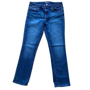 Tommy Hilfiger jeans blue straight leg mid rise waist lightly stretchy denim  8S